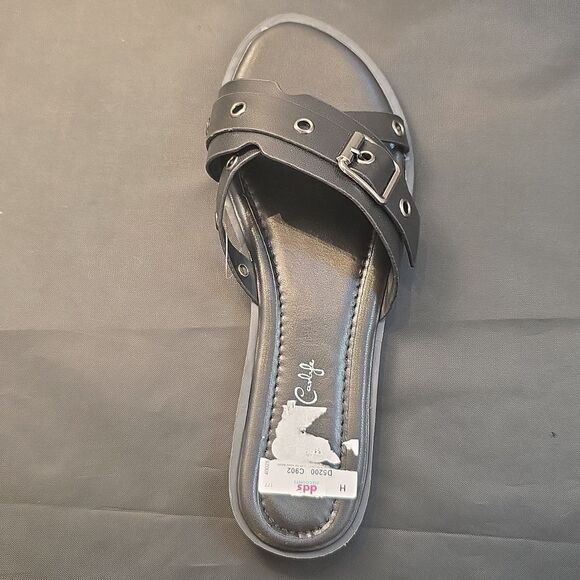 BRAND NEW JESSICA CARLYLE WOMENS STRAPPY DOME-STUD EMBELLISHED SANDAL - Picture 4 of 14